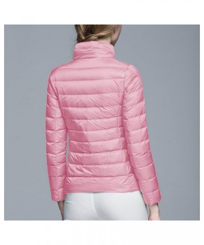 Womens Casual Lightweight Hooded Down Jacket Packable solid color Puffer Coats Jacket with Storage Bag Z07 $16.49 Jackets