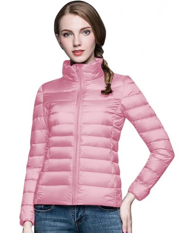 Womens Casual Lightweight Hooded Down Jacket Packable solid color Puffer Coats Jacket with Storage Bag Z07 $16.49 Jackets