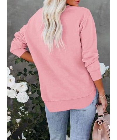 Women's Casual Long Sleeve Crewneck Sweatshirt Loose Flowy Lightweight Pullover Sweatshirts Tops Pink $20.89 Hoodies & Sweats...