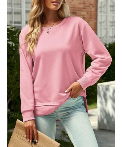 Women's Casual Long Sleeve Crewneck Sweatshirt Loose Flowy Lightweight Pullover Sweatshirts Tops Pink $20.89 Hoodies & Sweats...