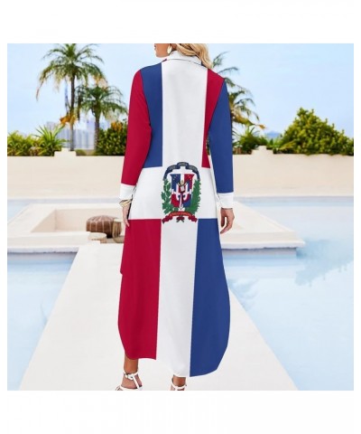 Venezuelan Flag Long Sleeved Shirt Dress Hoodie Casual Pullover Women's Casual Sweatshirt Fall Clothes White-7 $21.80 Hoodies...