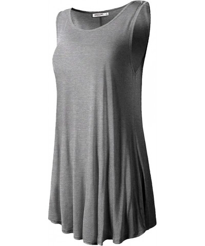 Women Solid Short sleeve/Sleeveless Tunic for Leggings Swing Tunic Flare Tank Tops S-5XL Plus Size Made in USA Wt2098_hdg $11...