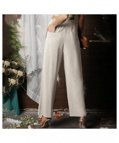 The Effortless Tailored Wide Leg Pants, 2023 New Women's Casual Wide Leg High Down Straight Long Trousers Pants B-1 $15.38 Pants