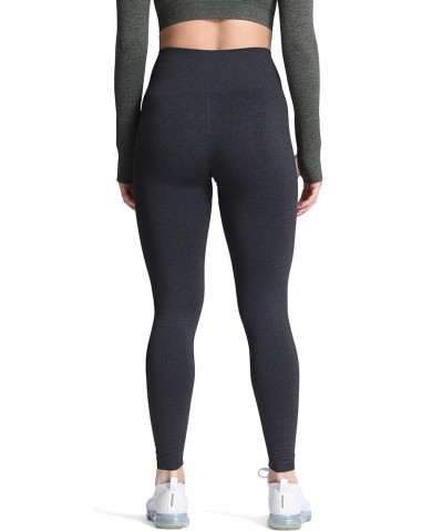 Women's High Waist Workout Gym Vital Seamless Leggings Yoga Pants A Black Marl $12.50 Activewear