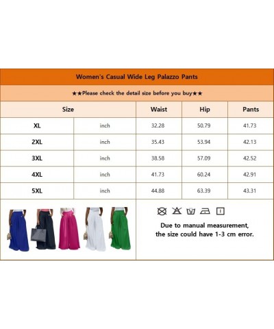 Casual Palazzo Pants for Women Lounge Pants Wide Leg Trousers Women Skirt Pants with Elastic Waistband 9399 Black $21.72 Pants