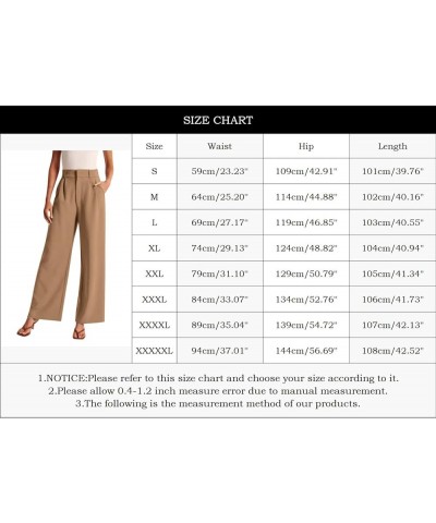 High Waisted Wide Leg Casual Suit Pants for Women Plus Size Straight Work Office Trousers Hiking Flowy Palazzo Pant Mint Gree...