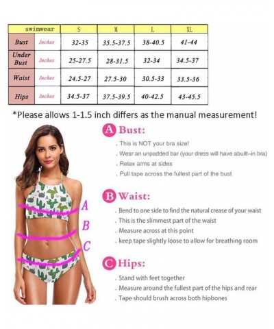 Womens Chic Summer Beach Hot Sexy 2 Piece Halter Neack High Waist Padded Swimsuit Monkey $11.97 Swimsuits