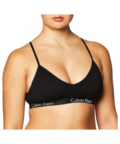 Women's Motive Cotton Lightly Lined Bralette Black $17.46 Lingerie