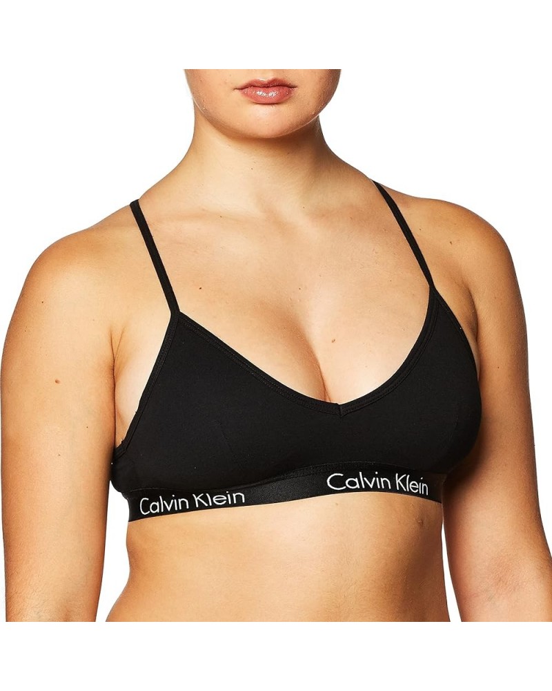 Women's Motive Cotton Lightly Lined Bralette Black $17.46 Lingerie