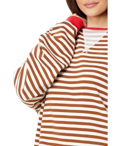 Free People Women's Classic Striped Crew Coffee Combo $43.26 Sweaters