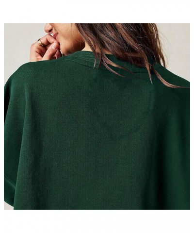 Women Oversized Sweatshirt Dress 2023 Fall Fashion Patchwork Crewneck Long Sleeve Pullover Sweatshirt Flowy Mini Dress D Gree...