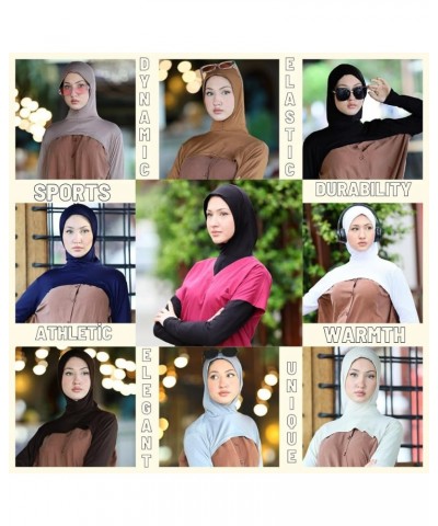 Hijab With Shrug-Arm Sleeve With Hijab-Hijab&Armsleeve|Shrugs For Women-Arm Sleeve|Arm Sleeves For Women White $11.79 Sweaters