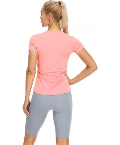 Women's Athletic Short Sleeve T-Shirts for Workout Running Yoga (Pack of 3) Black/Off White/Pale Pink $17.50 Activewear