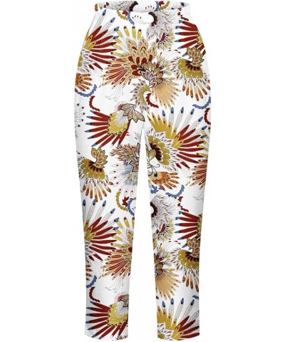 Womens Capri Pants for Summer Beach Vacation Flower Print Leggings High Waist Work Out Seamless Cropped Joggers 02 Yellow $6....