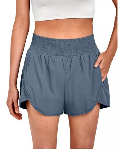 Womens Athletic Shorts High Waisted Running Shorts Gym Workout Shorts Casual Comfy Sport Shorts with Pockets 2024 Neayblue $1...