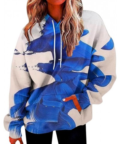 Oversized Hoodies For Women,2024 Spring Trendy Tie Dye Pullover Drawstring Graphic Hoodies,Casual Long Sleeve Y2K Hoodies A-b...