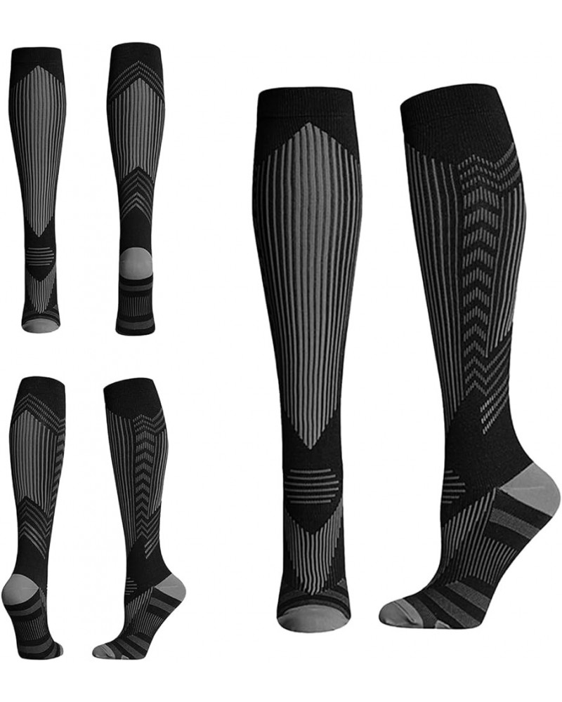 Women's Compression Socks Reflective Circulation 20-30 mmHg Knee High Graduated Medical Compression Socks 3 Pairs/Black $6.59...