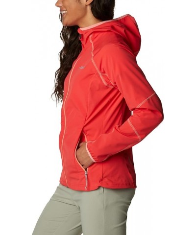 Women's Sweet As Softshell Hoodie Red Hibiscus $35.29 Jackets