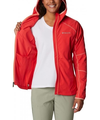 Women's Sweet As Softshell Hoodie Red Hibiscus $35.29 Jackets