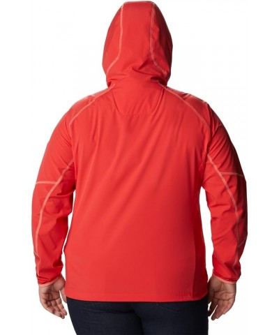 Women's Sweet As Softshell Hoodie Red Hibiscus $35.29 Jackets