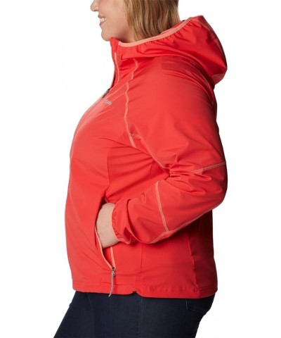 Women's Sweet As Softshell Hoodie Red Hibiscus $35.29 Jackets