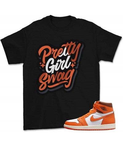 Shirt for Jordan 1 High OG Starfish Orange 1s Black Swag $12.59 T-Shirts