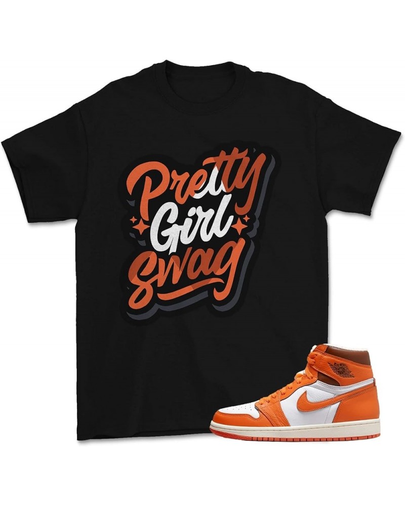 Shirt for Jordan 1 High OG Starfish Orange 1s Black Swag $12.59 T-Shirts