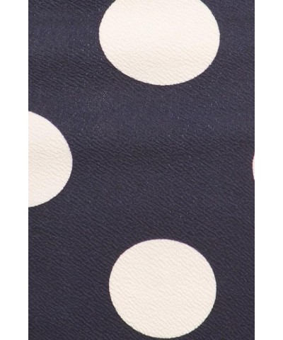 Women's Casual and Formal Polk-Dot Print High Wiasted Pencil Skirt Made in USA Navy/Big White Polka Dot $12.46 Skirts