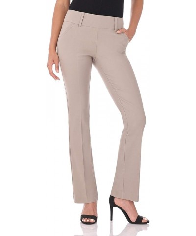 Women's Ease into Comfort Classic Bootcut Pant w/Tummy Control Khaki $20.50 Pants