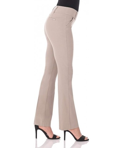 Women's Ease into Comfort Classic Bootcut Pant w/Tummy Control Khaki $20.50 Pants