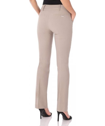 Women's Ease into Comfort Classic Bootcut Pant w/Tummy Control Khaki $20.50 Pants