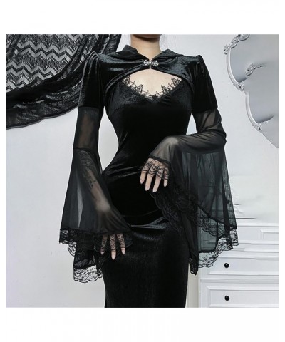 Goth Black Bolero Shrug for Formal Dress Gothic Rave Festival Top for Women Black 3 $16.19 Sweaters