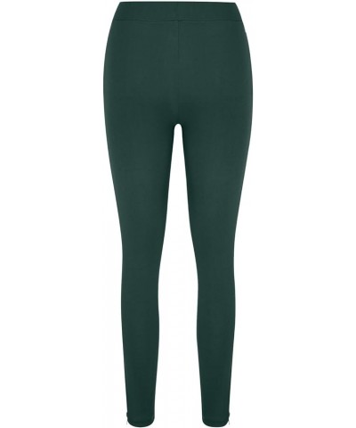 Women's Summer Workout Leggings High Waist Elastic Jeggings Lightweight Slim Long Pants Casual Joggers with Pockets Green $10...