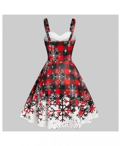 Plus Size Womens Vintage Dress Christmas Long Sleeve High Low Dresses Cocktail Holiday Party Dress Cosplay Outfits Christmas ...