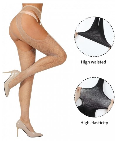 Womens Lace Pantyhose Hight Waist Torn Tights Mesh Stockings Black Fishnet Tights Women's Fish Net Stockings $8.20 Socks