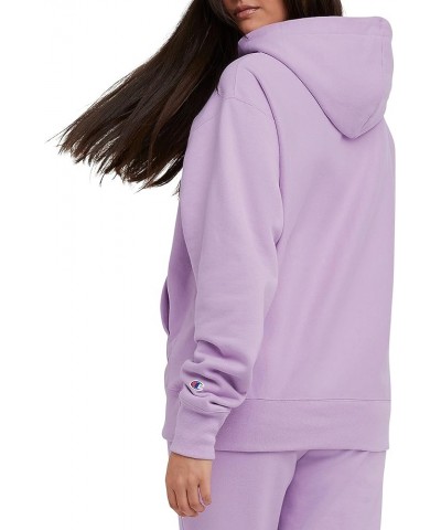 Women's Reverse Weave Oversized Hoodie (Retired Colors) Pale Iris Purple Left Chest C $15.89 Activewear