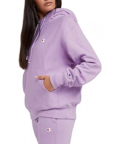 Women's Reverse Weave Oversized Hoodie (Retired Colors) Pale Iris Purple Left Chest C $15.89 Activewear