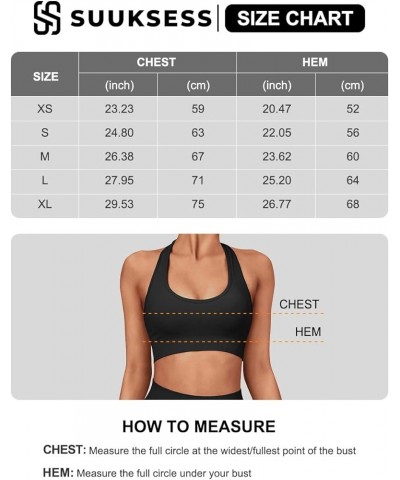 Women Seamless Halter Sports Bra Open Back Padded Workout Crop Tank Tops Grey Black $15.98 Lingerie