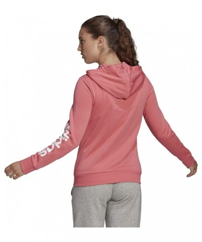 Women's Essentials Logo Full-Zip Hoodie Hazy Rose/White $25.09 Activewear