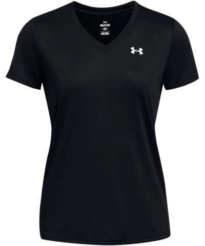 Women's Tech Short Sleeve V Neck (001) Black / / White X-Small $10.69 Activewear