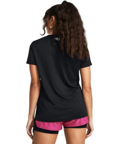 Women's Tech Short Sleeve V Neck (001) Black / / White X-Small $10.69 Activewear