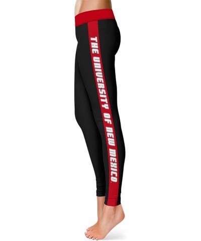 Soft, Classic Four Way Stretchy Fabric Women's High Waist Leggings with Stripes Design and University Logos in 88% Polyester ...