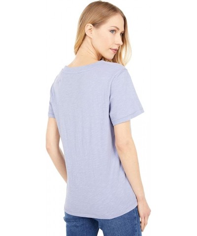 Women's Whisper Cotton Rib Crewneck Tee Dusk Peri $10.15 T-Shirts